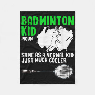 Badminton Kid Racket Shuttle Hobby Badminton Playe Fleece Blanket