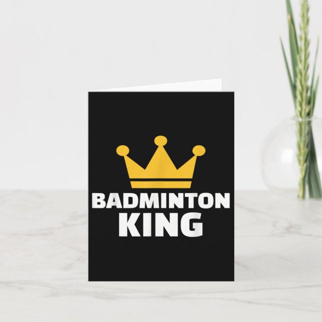 Badminton King  Card (Front)