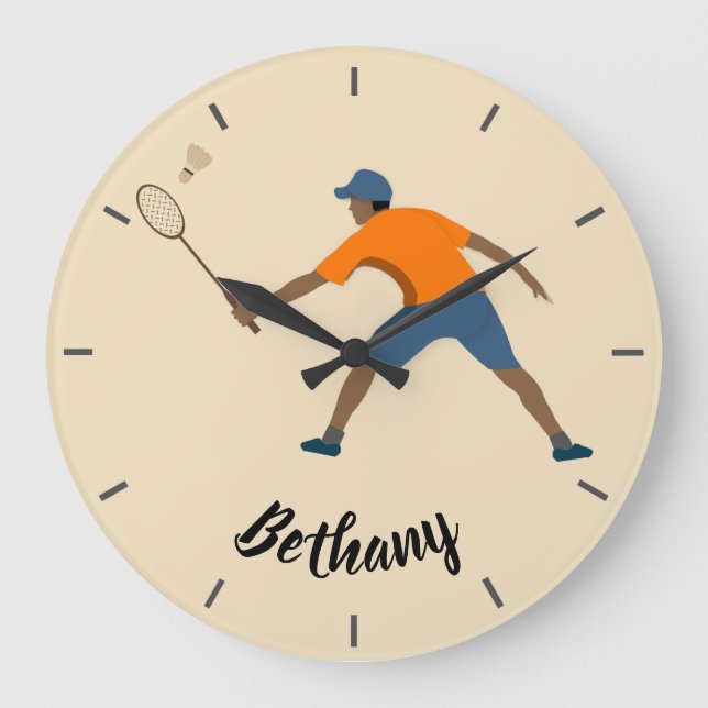 Badminton Large Clock (Front)