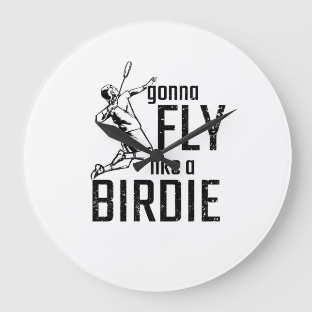 Badminton Large Clock (Front)