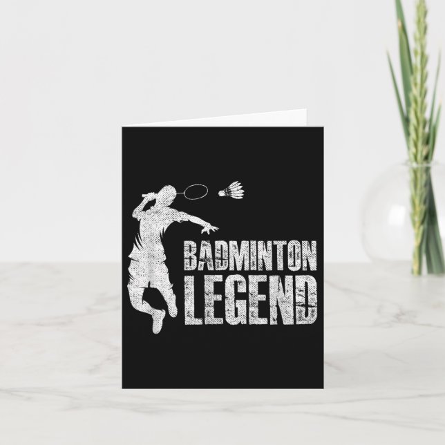 Badminton Legend _ Racket Shuttle _ Badminton Play Card (Front)