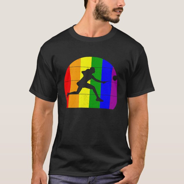 Badminton LGBTQ  lesbian girls women gay players s T-Shirt (Front)