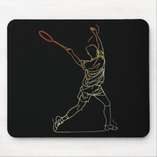 Badminton Linie Art Indoor Sports Mouse Pad