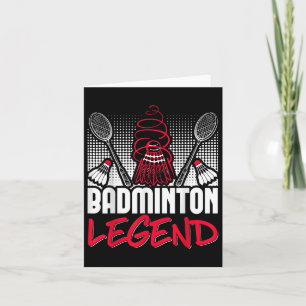 Badminton Living Legend Player Sport Shuttle  Card