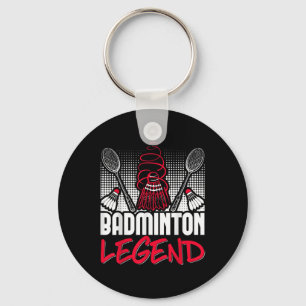 Badminton Living Legend Player Sport Shuttle Key Ring