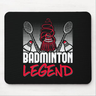 Badminton Living Legend Player Sport Shuttle Mouse Pad