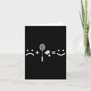 Badminton Love Happy Team Player Coach Card