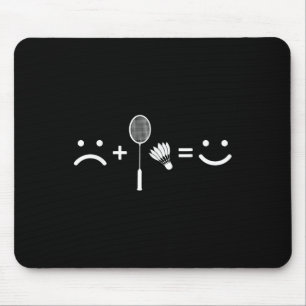 Badminton Love Happy Team Player Coach  Mouse Pad