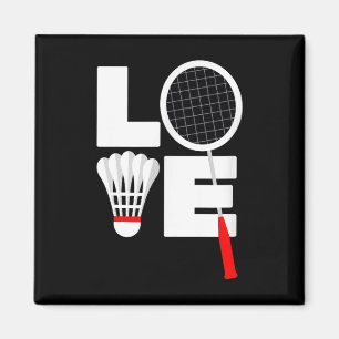 Badminton Love Magnet