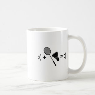 Badminton Love Shuttle Racquet Sport Badminton Coffee Mug