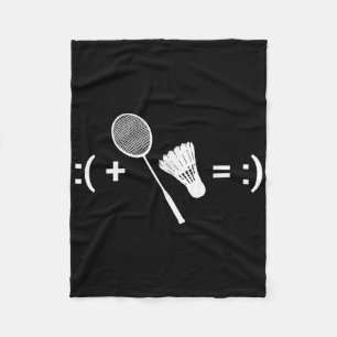Badminton Love Shuttle Racquet Sport Badminton Fleece Blanket