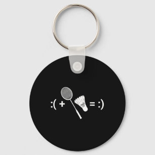 Badminton Love Shuttle Racquet Sport Badminton Key Ring