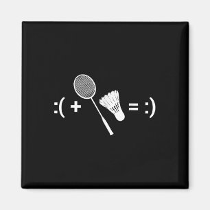 Badminton Love Shuttle Racquet Sport Badminton Magnet