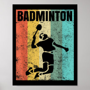 Badminton Love Team Player Coach  Poster