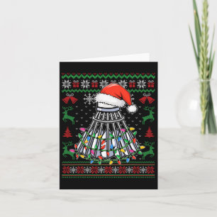Badminton Lover Christmas Shuttle Santa Hat Funny Card