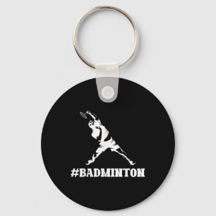 Badminton Lover Funny Sports Player Coach Graphic Key Ring