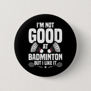 Badminton Lover Team Shuttle Coach Badminton Playe 6 Cm Round Badge