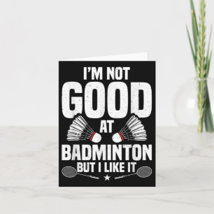 Badminton Lover Team Shuttle Coach Badminton Playe Card