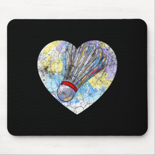 Badminton Lovers Badminton Heart Womens Mothers Gi Mouse Pad