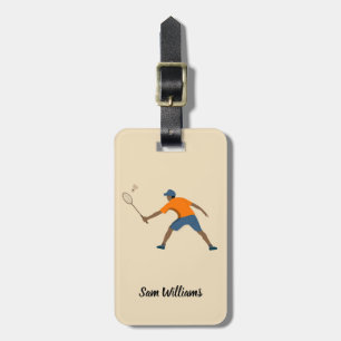 Badminton Luggage Tag