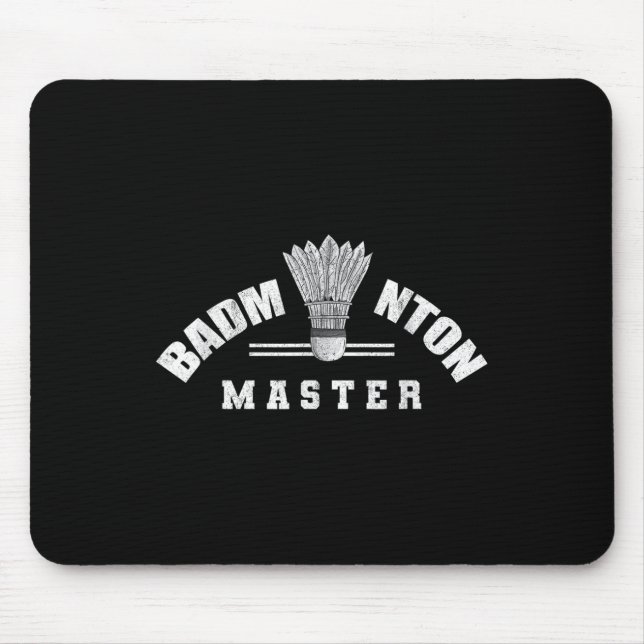 Badminton Master Shuttle Birdie Badminton  Mouse Pad (Front)
