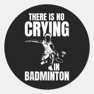 Badminton Match Luck Skill Team Shuttle Coach Badm Classic Round Sticker