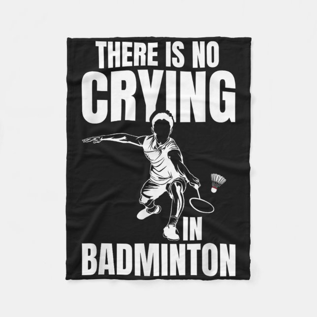 Badminton Match Luck Skill Team Shuttle Coach Badm Fleece Blanket (Front)