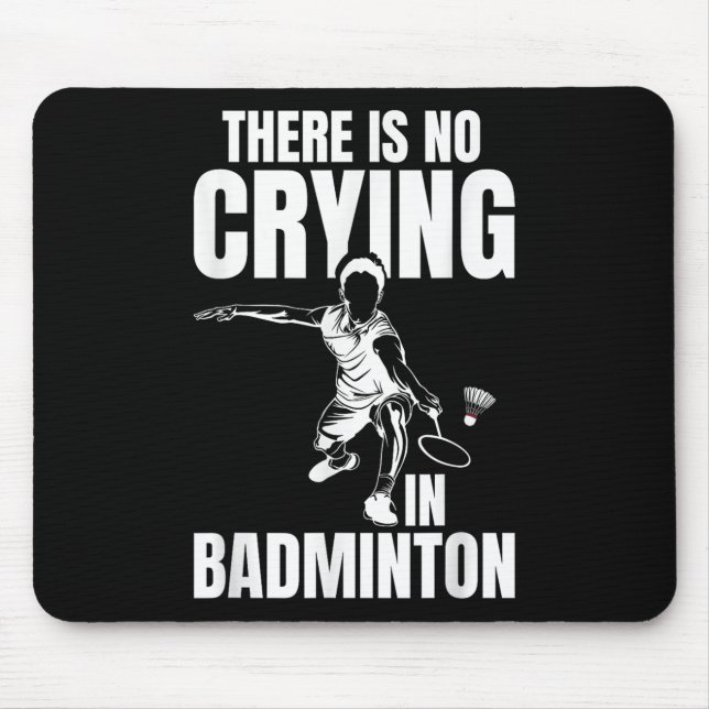 Badminton Match Luck Skill Team Shuttle Coach Badm Mouse Pad (Front)