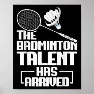 Badminton Match Talent Shuttle Player Badminton Poster