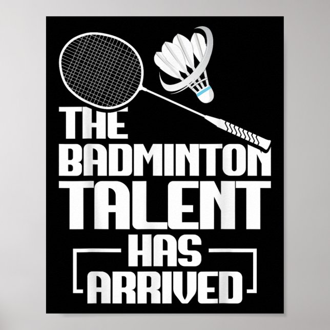 Badminton Match Talent Shuttle Player Badminton  Poster (Front)