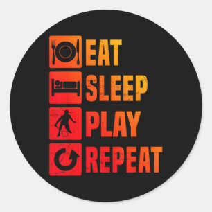Badminton Mens Badminton Player Squash Shuttle Classic Round Sticker