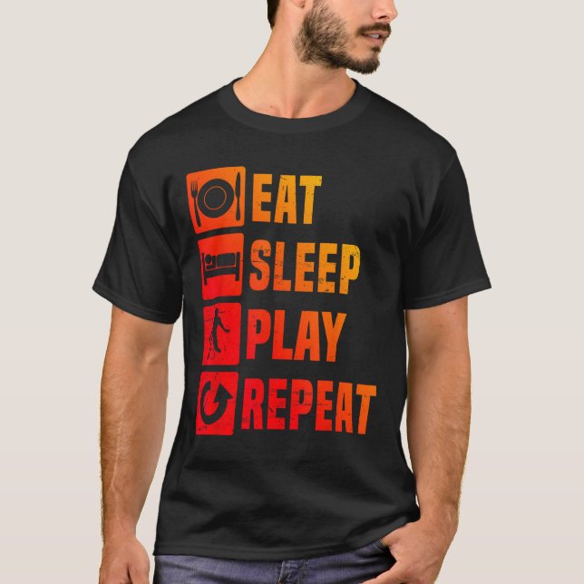 Badminton Mens Badminton Player Squash Shuttle  T-Shirt (Front)