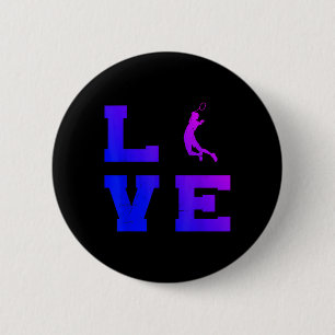 Badminton Mens Womens Badminton Player Shuttle 6 Cm Round Badge