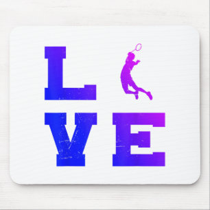 Badminton Mens Womens Badminton Player Shuttle Mouse Pad