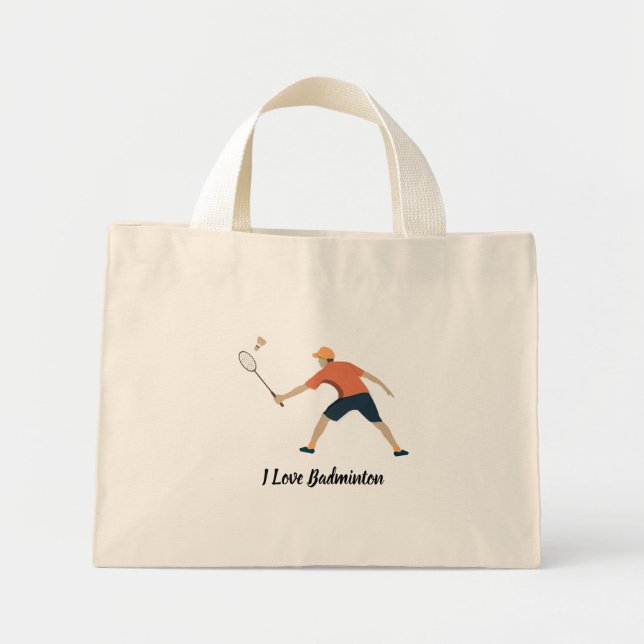Badminton Mini Tote Bag (Front)