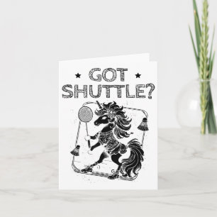 Badminton Mode On Shuttle Racket Card