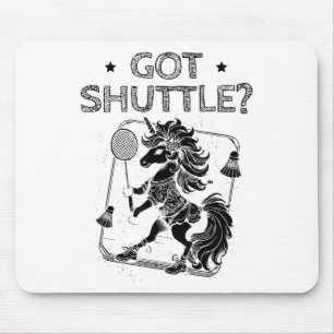 Badminton Mode On Shuttle Racket Mouse Pad