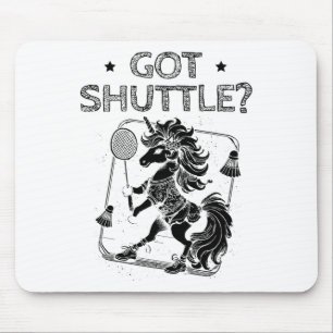 Badminton Mode On Shuttle Racket Mouse Pad
