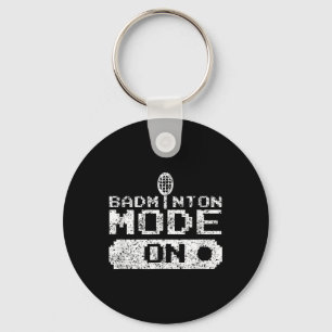 Badminton Mode On Team Shuttle Player Coach Key Ring