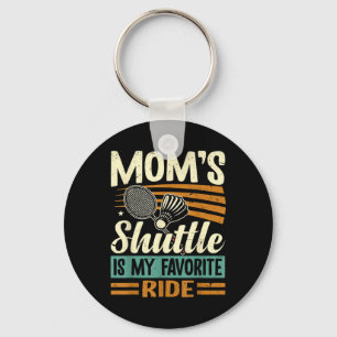 Badminton Moms Shuttle - Children Loving Mother Key Ring