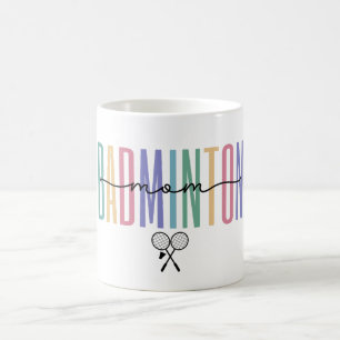 Badminton Mum Colourful Coffee Mug