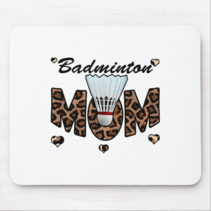 Badminton Mum Leopard Funny Badminton Mum Mother's Mouse Pad