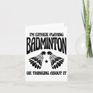 Badminton Mum Shuttle Racket  Card