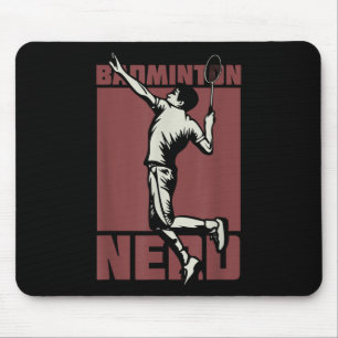 Badminton Nerd Shuttle Mouse Pad