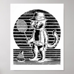 Badminton Ninja Shuttle  Poster