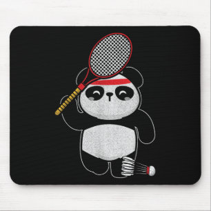 Badminton Panda Badminton Sport Humour Shirt Mouse Pad