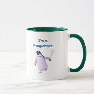 Badminton Penguin Mug