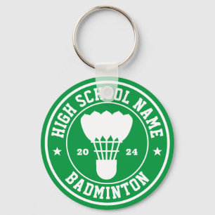 Badminton Player and Coach Personalised Sports Key Ring