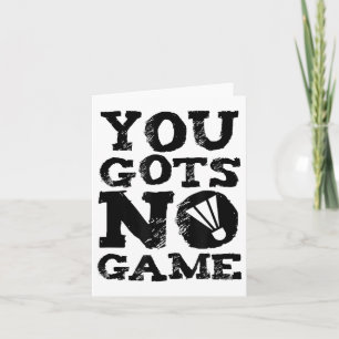 Badminton Player Attitude Gift Graphic  Card
