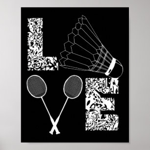 Badminton Player Badminton Lover Shuttle Poster
